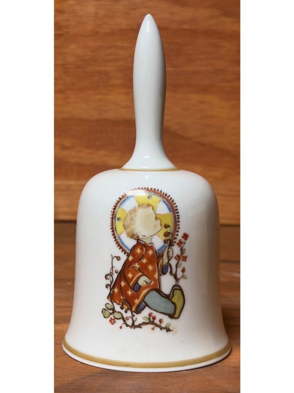 1975 Schmid Limited Edition Christmas Bell Depicting Sister Berta Hummel Artwork
